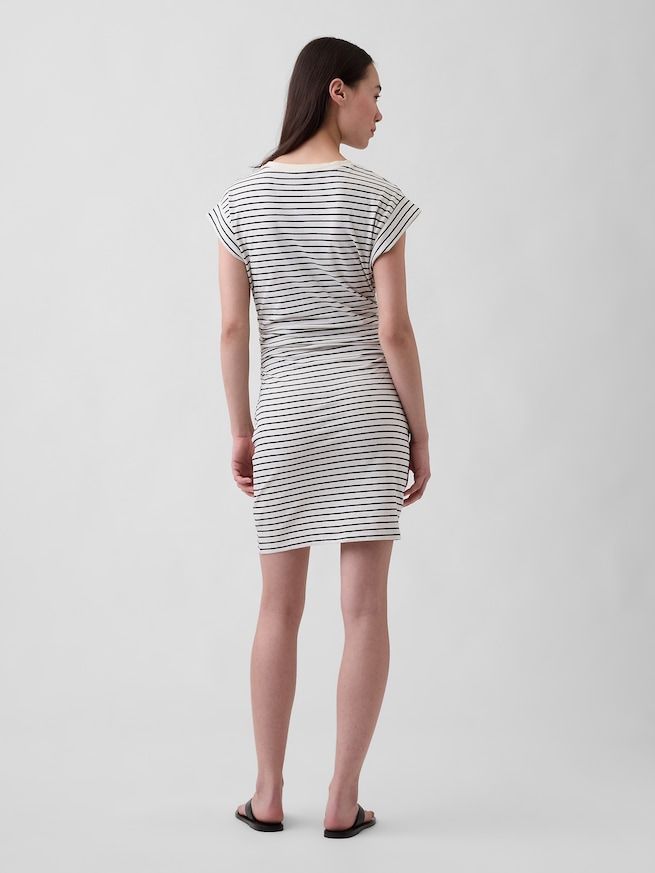 ミニGAPロゴ ルーシュ Tシャツワンピース-1