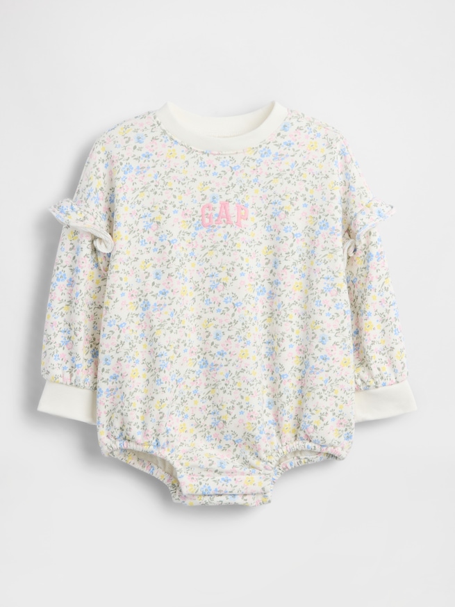 ヴィンテージソフト フレンチテリー バブルボディスーツ (ベビー)-0