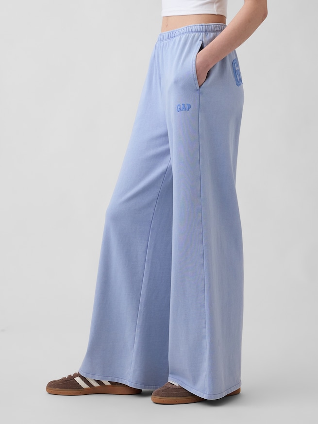 フレンチテリー GAP1969ロゴ バギースウェットパンツ-2