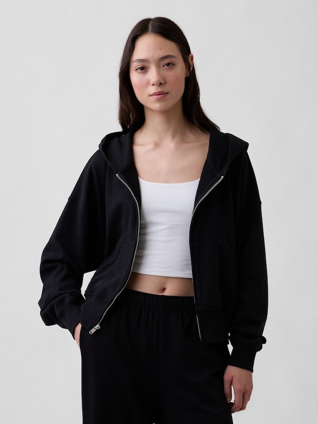 ヴィンテージソフト フレンチテリー ジップアップパーカー-0