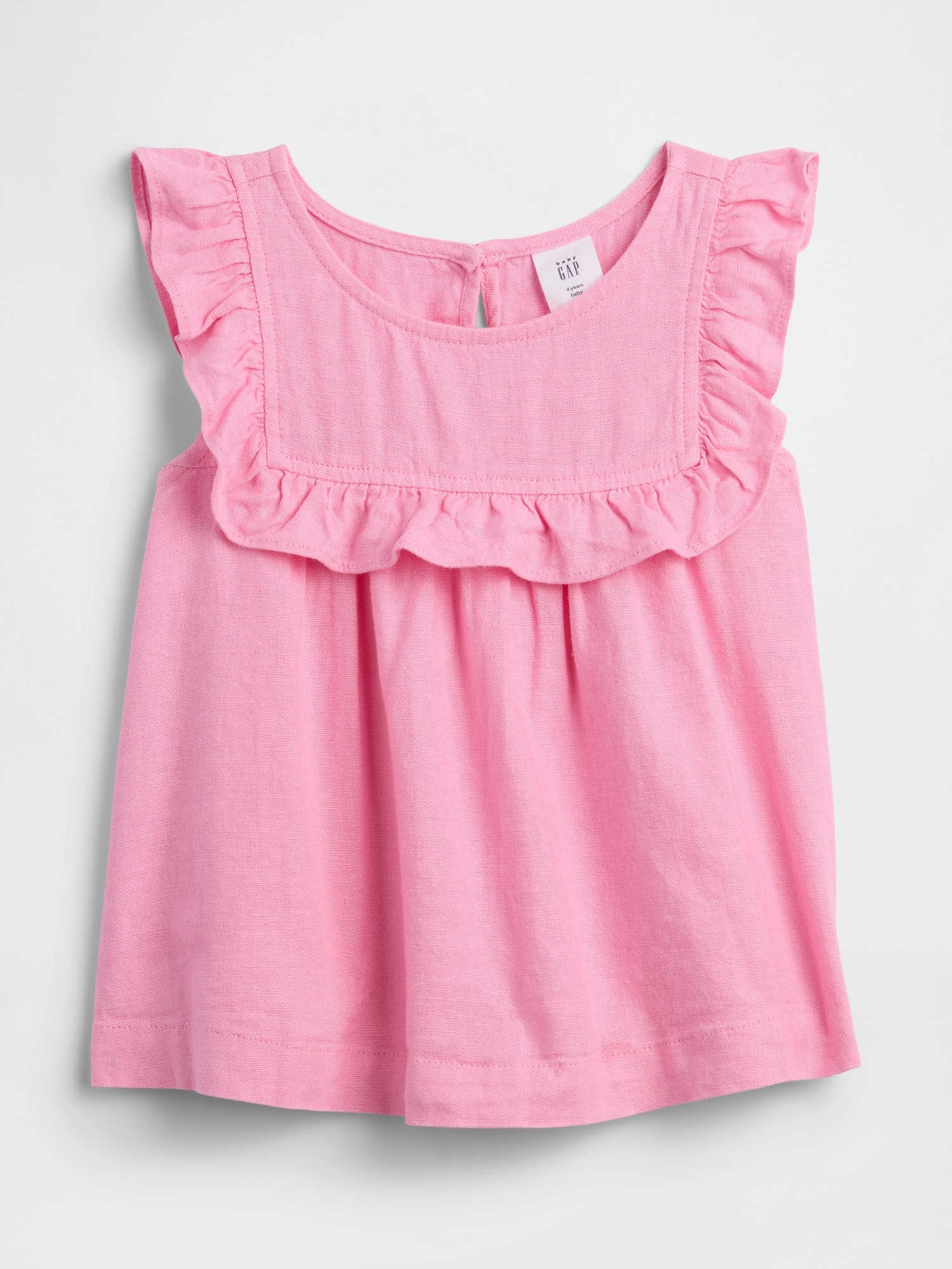 babyGap リネンブレンド ラッフルフリル トップス-0