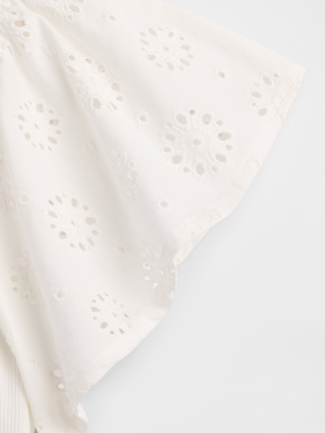 アイレット フラッタースリーブ Tシャツ (キッズ)-2