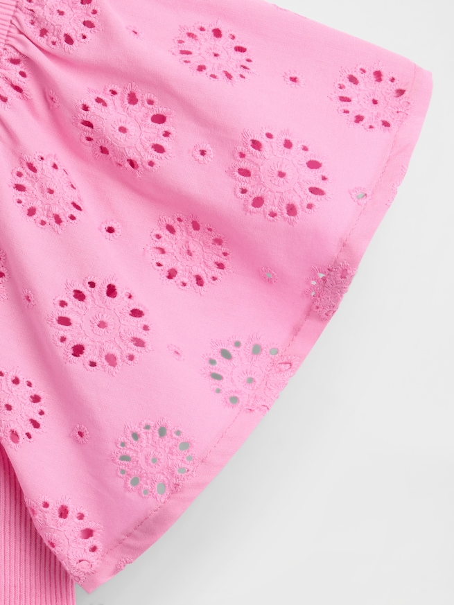 アイレット フラッタースリーブ Tシャツ (キッズ)-2