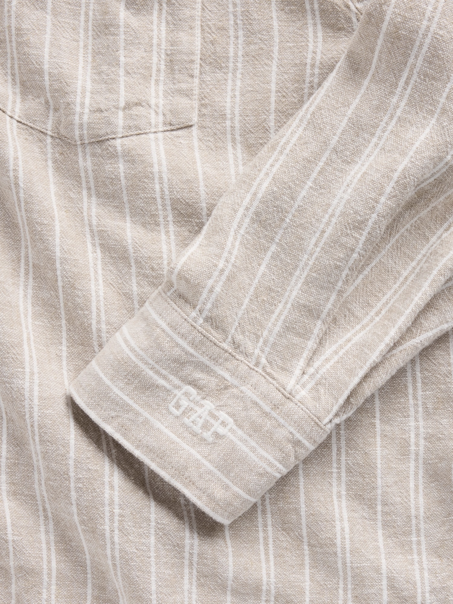 リネンブレンド オーバーサイズシャツ-4