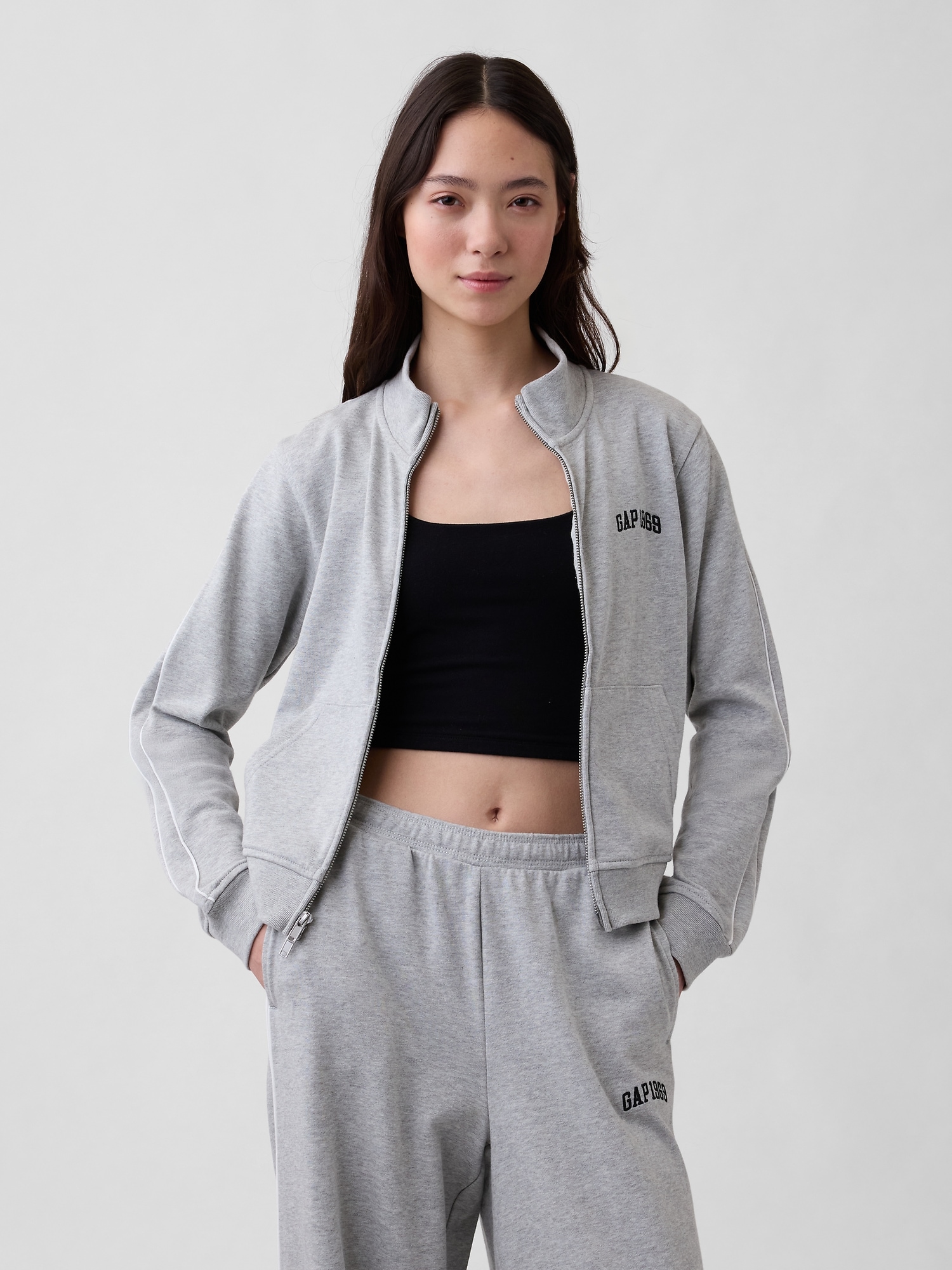 フレンチテリー GAP1969ロゴ トラックジャケット-0