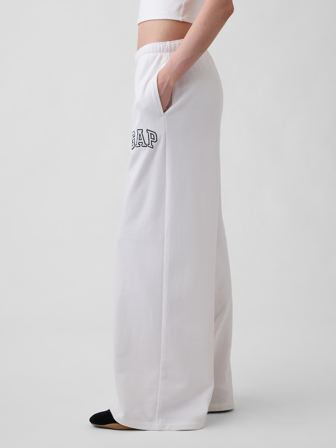GAPロゴ フレンチテリー ワイドパンツ-2