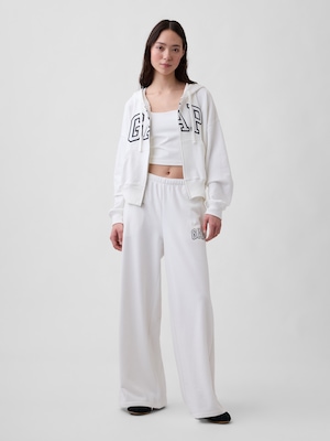 GAPロゴ フレンチテリー ワイドパンツ