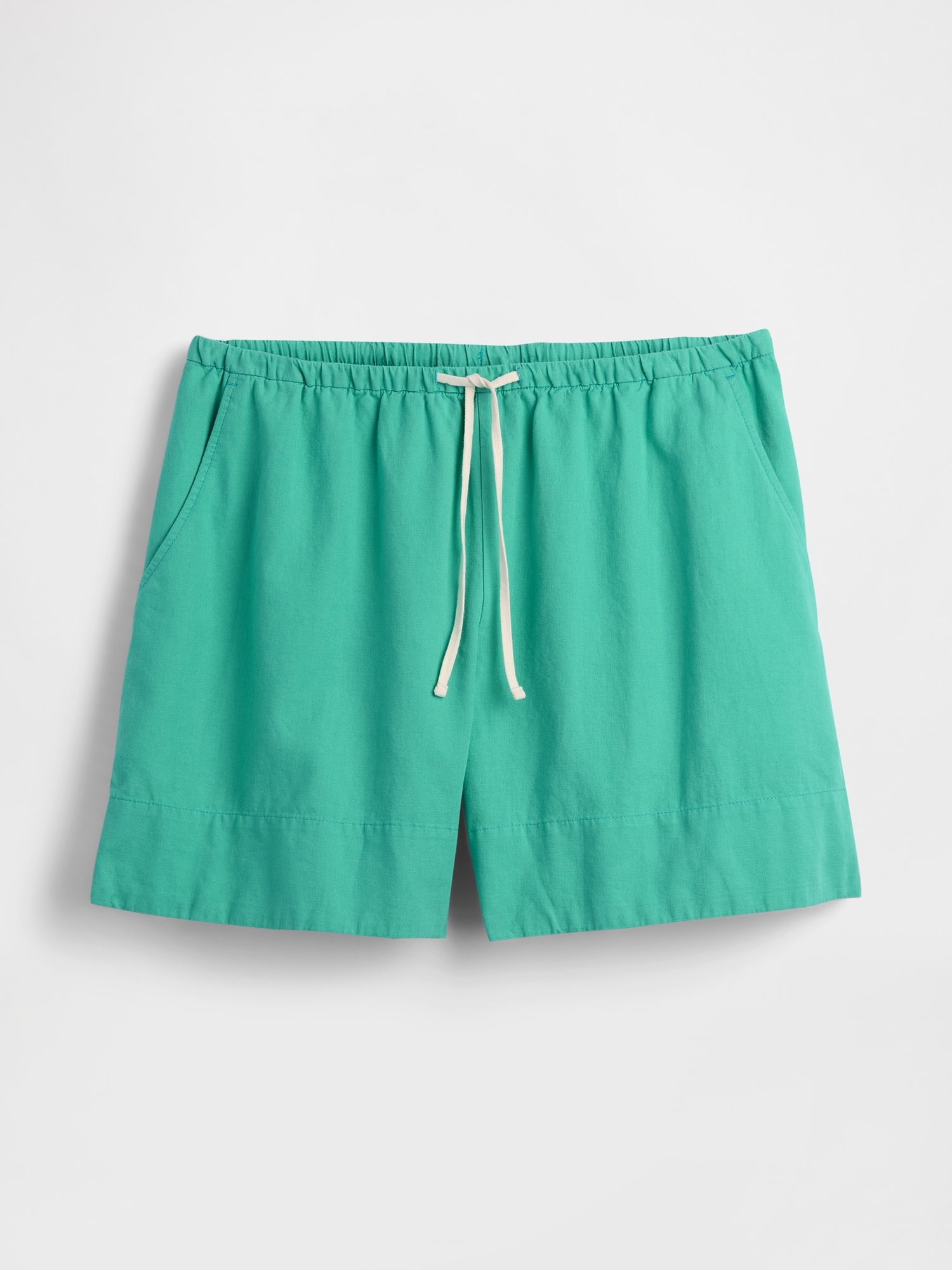 6" Linen-Blend Easy Shorts