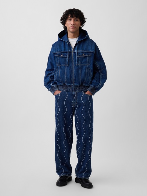 Gap &times; HFR 刺しゅう バギーデニム by Daveed Baptiste