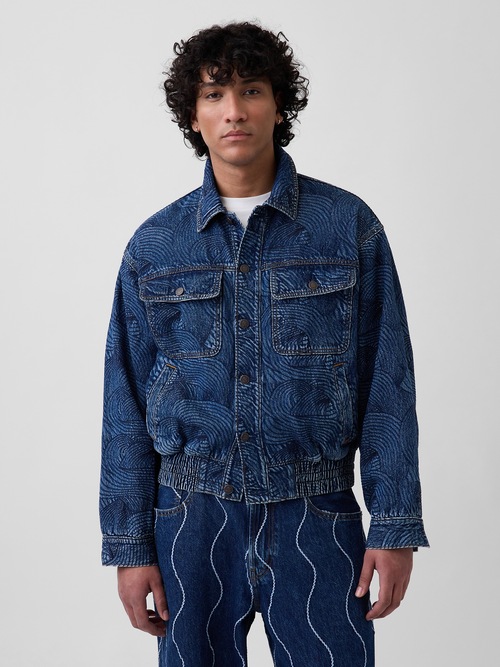 Gap &times; HFR 刺しゅう デニムボンバージャケット by Daveed Baptiste