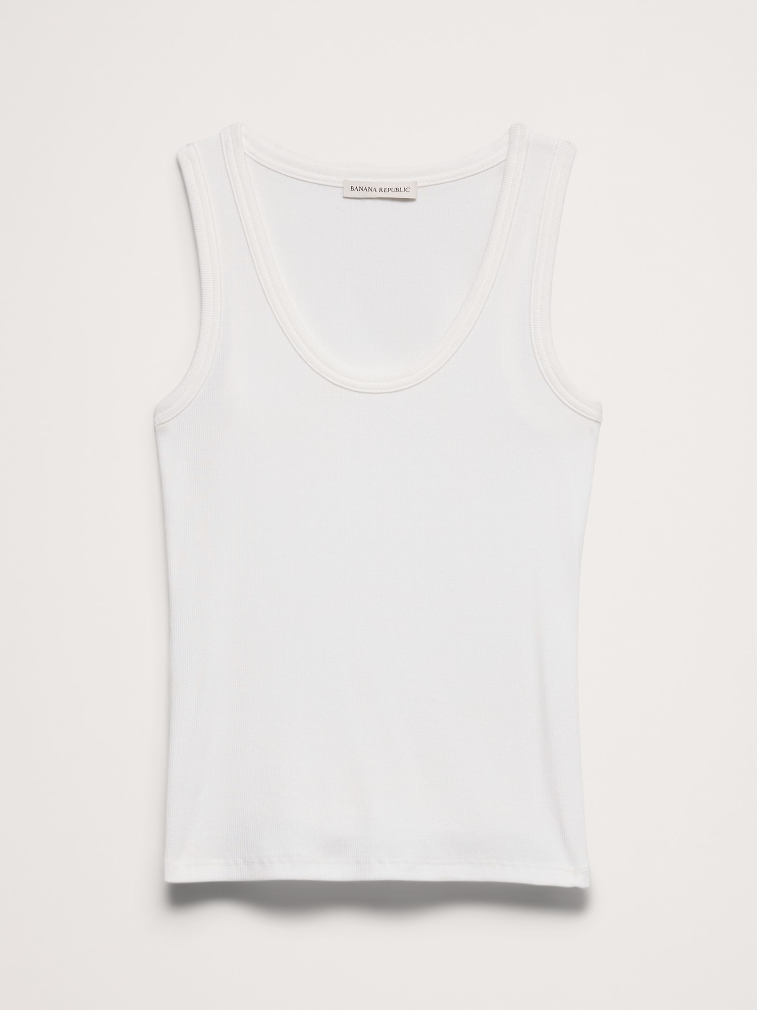 リブ スクープネック タンクトップ-3