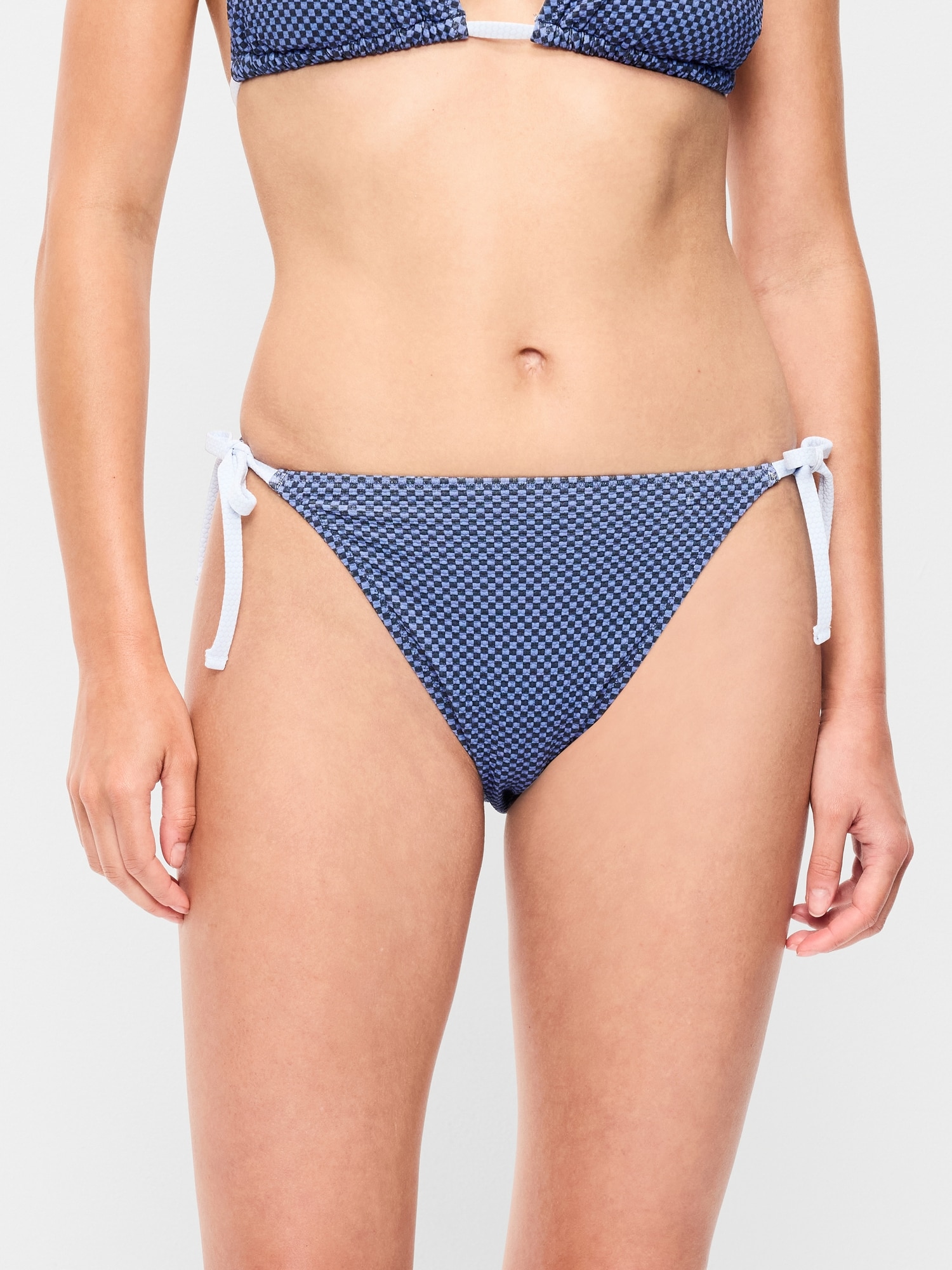 BAS DE BIKINI À BRODERIE ANGLAISE NOUÉ SUR LE CÔTÉ
