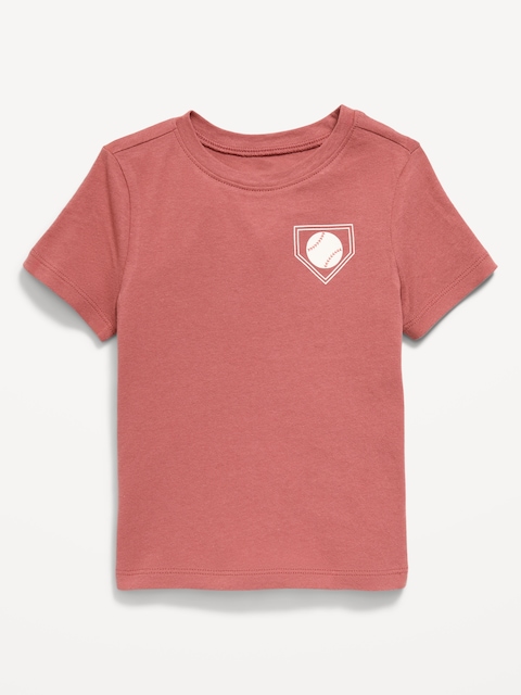 T-SHIRT À MANCHES COURTES À IMPRIMÉ UNISEXE POUR TOUT-PETIT