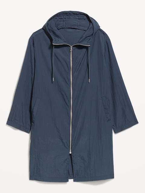 Lightweight Loose-Fit Hooded Jacket