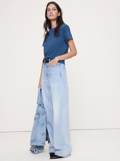 ヴィンテージ コットン クルーネックTシャツ