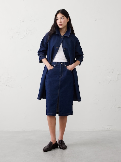 Denim Pencil Skirt