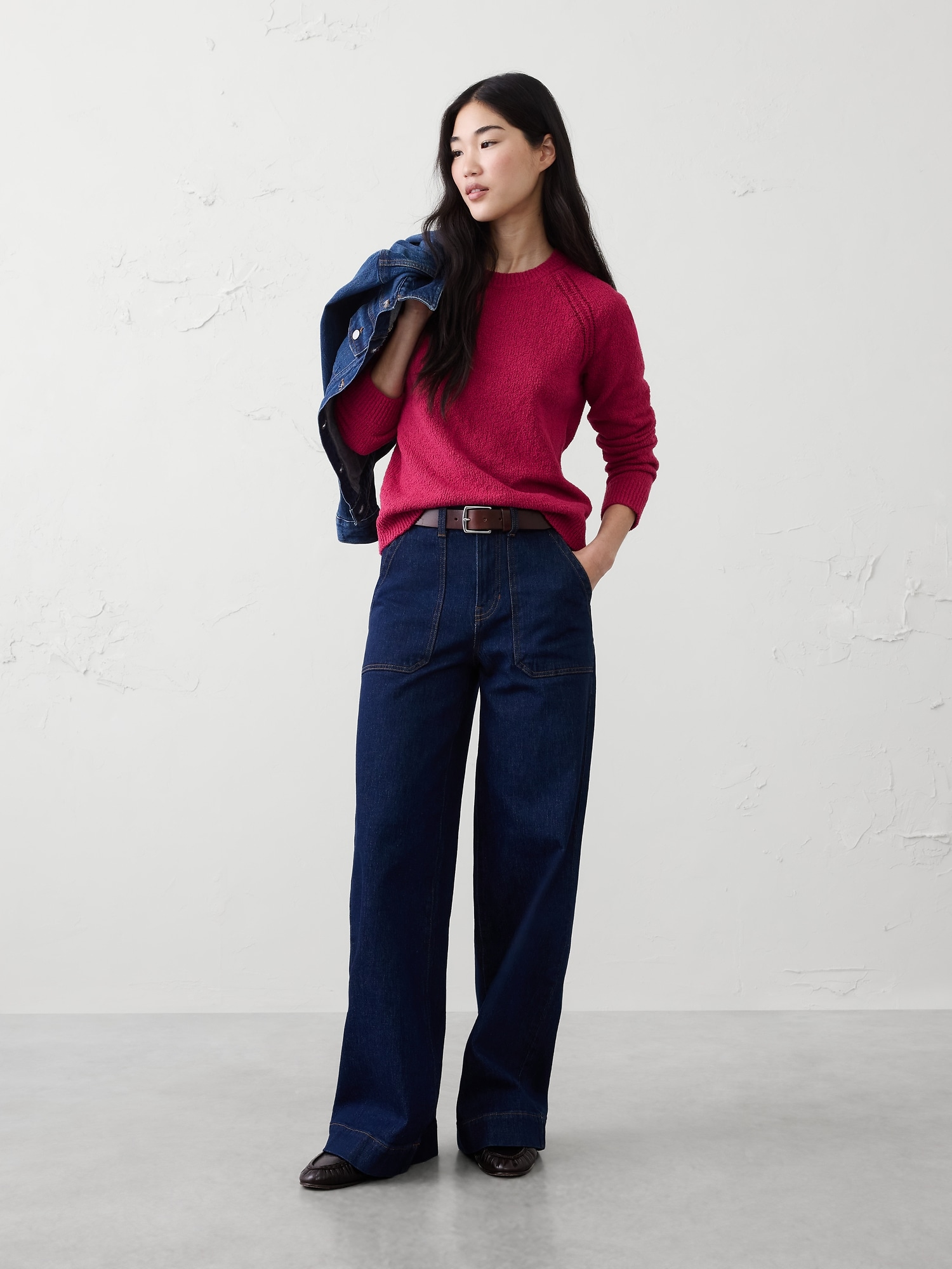 Boucle Raglan Sweater