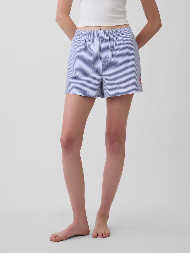 ロバート・インディアナ LOVE ポプリン パジャマ ボクサーショートパンツ-2