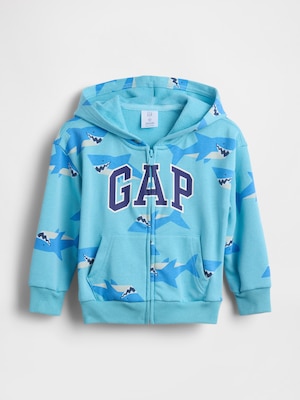 babyGap リラックスフィット GAPロゴ フレンチテリー ジップアップパーカー
