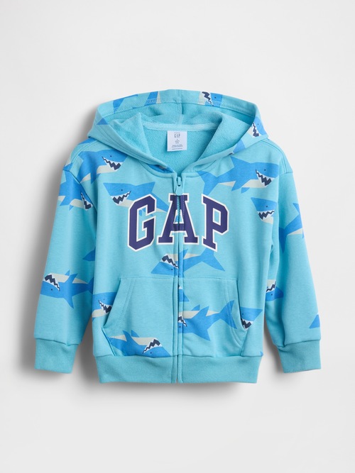 babyGap リラックスフィット GAPロゴ フレンチテリー ジップアップパーカー