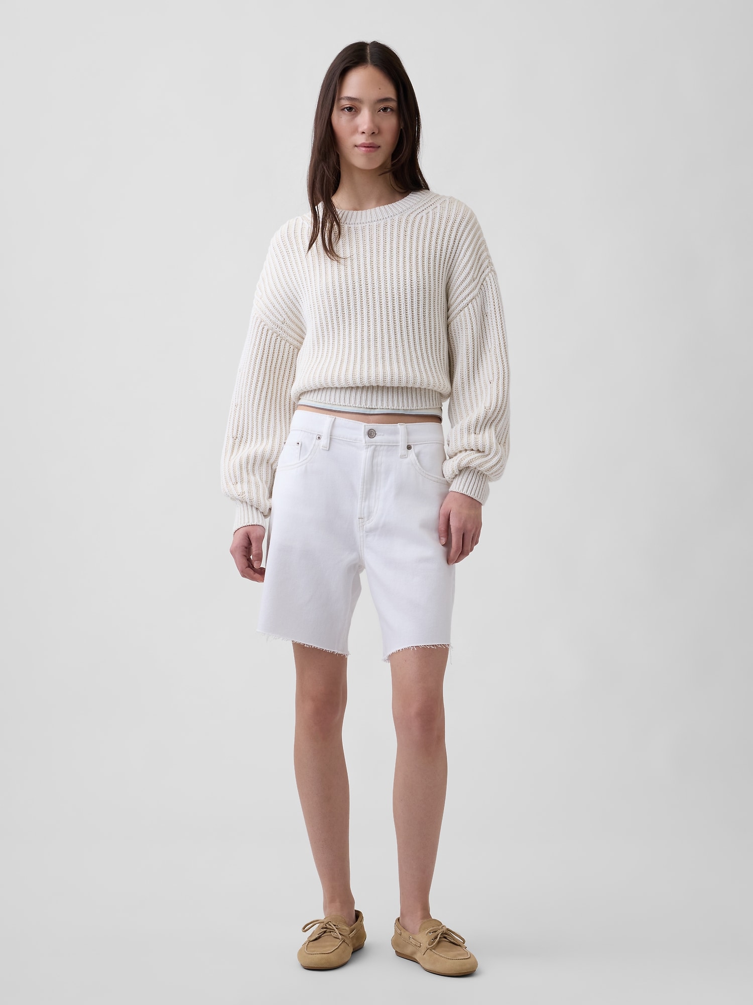 BERMUDA AMPLE DOUCEUR SUPRÊME À TAILLE MI-BASSE