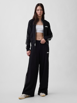 フレンチテリー GAP1969ロゴ バギー ワイドスウェットパンツ