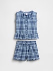 babyGap プレイド 2ピース コーデセット-0