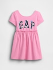 babyGap GAPロゴ ジャージーワンピース-0