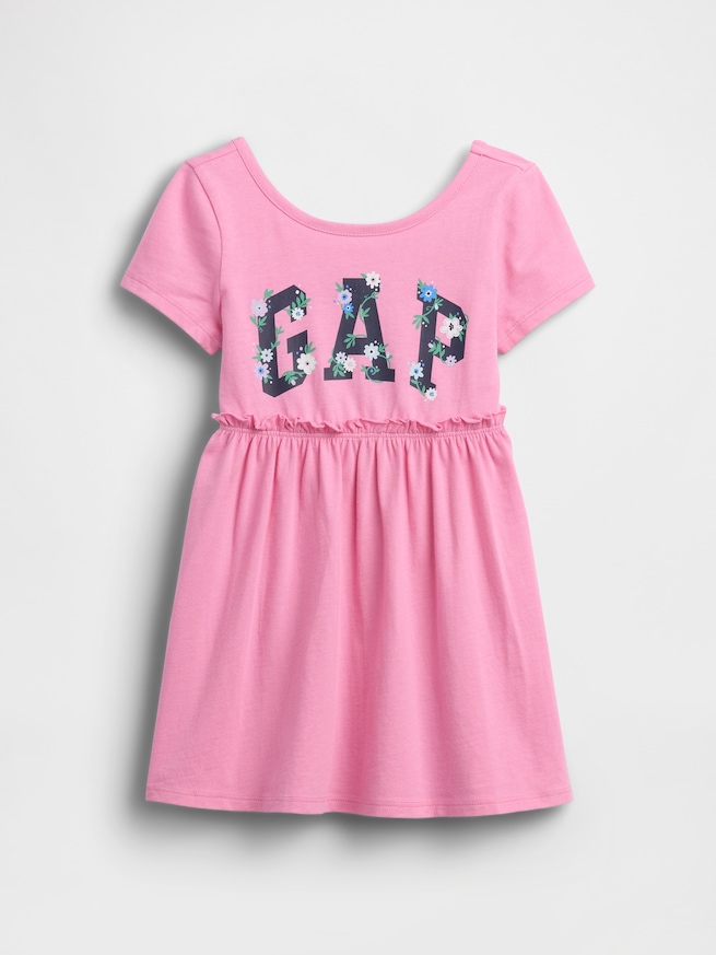 babyGap GAPロゴ ジャージーワンピース-0