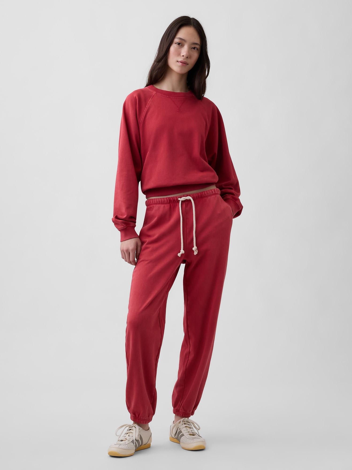 PANTALON DE JOGGING DÉCONTRACTÉ EN JERSEY BOUCLETTE VINTAGEDOUX