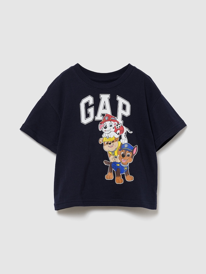 オーバーサイズ グラフィック GAPロゴTシャツ (幼児・ベビー)-0