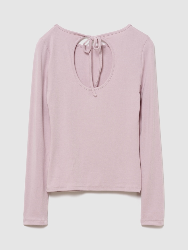 モダン バックタイ Tシャツ-1