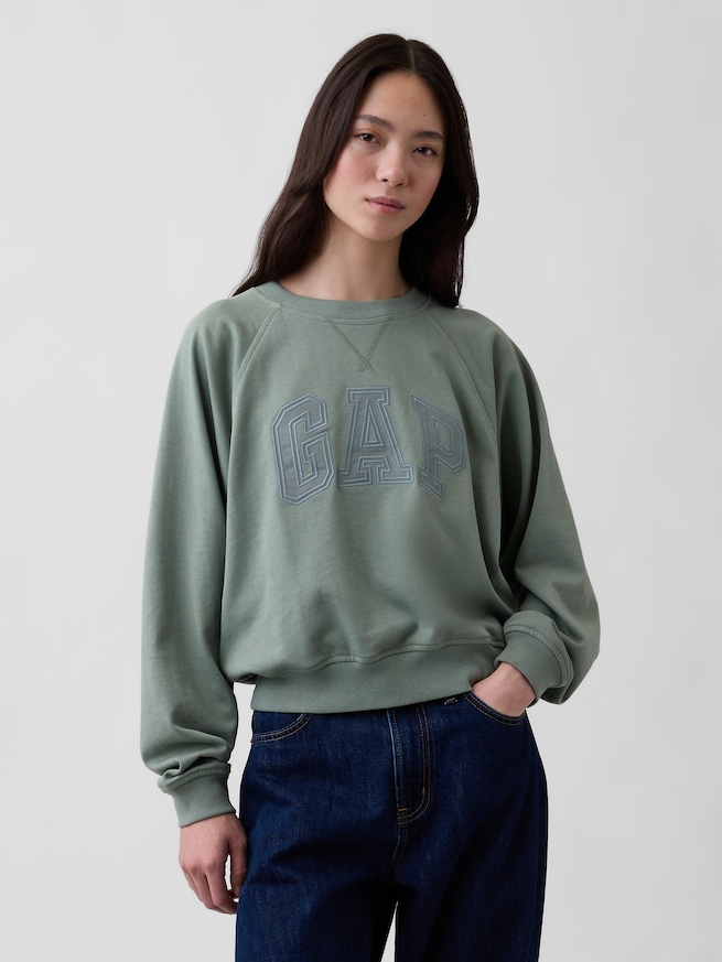 フレンチテリー ラグラン GAPロゴスウェットシャツ-0