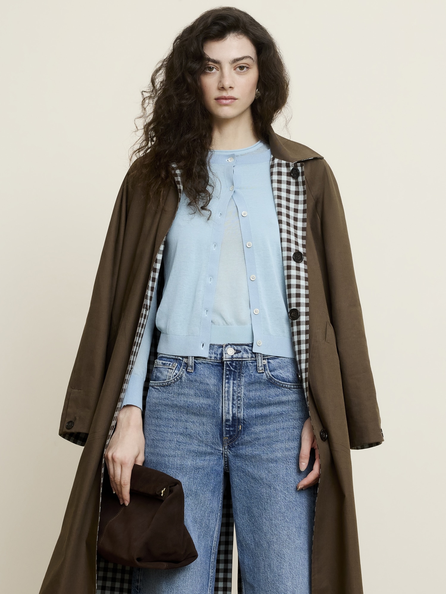 シアー ウルトラファイン コットン カーディガン-2