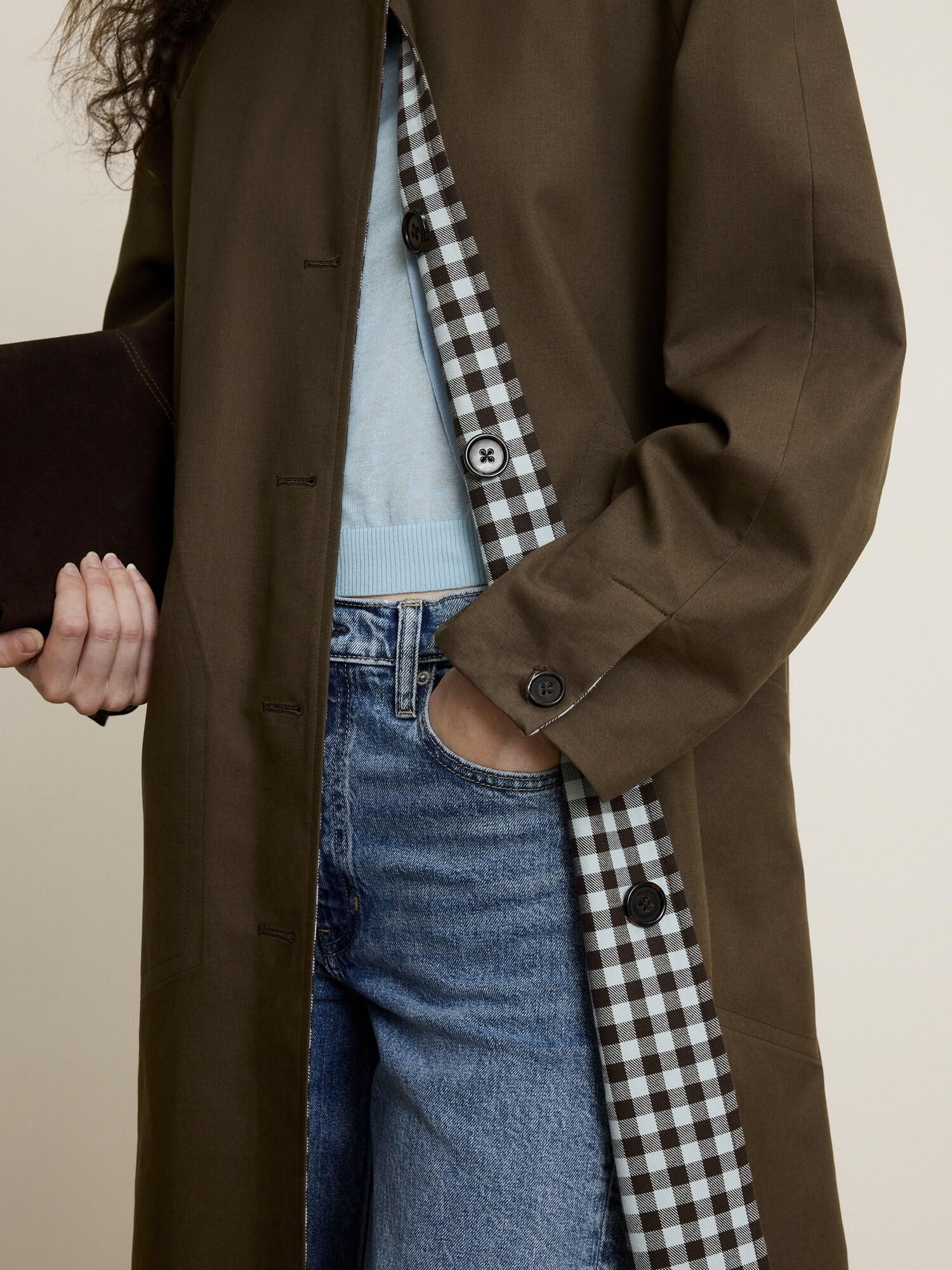 リバーシブル コットン カーコート-9