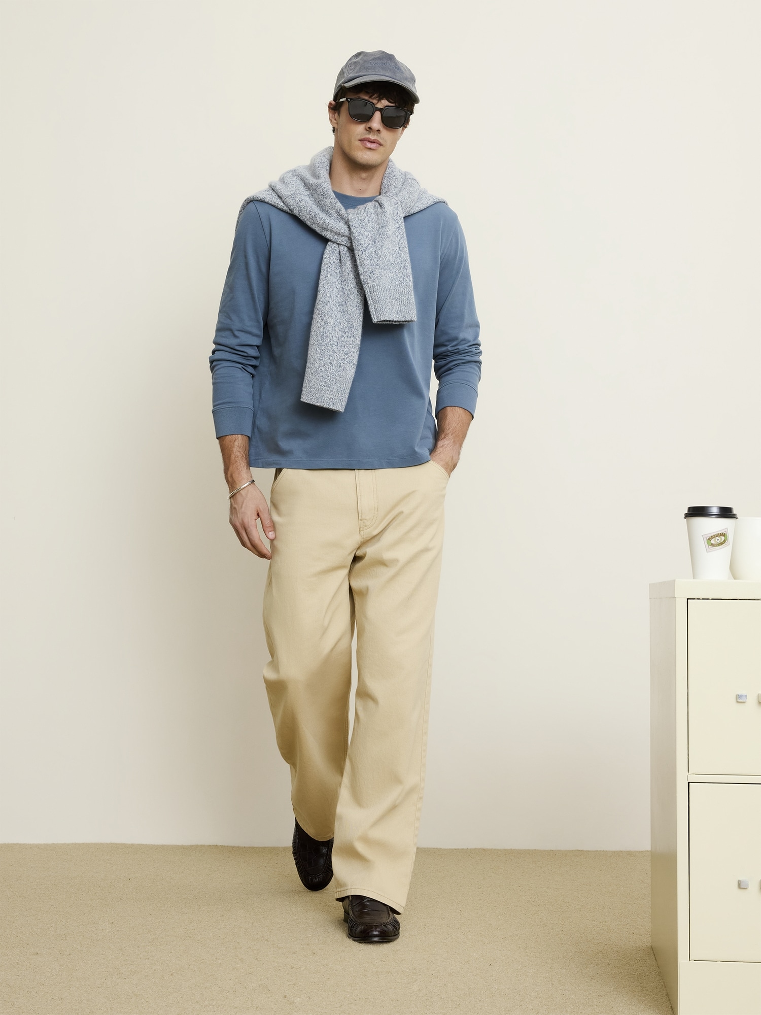 サンフェード ヘビーウェイト コットンTシャツ-1