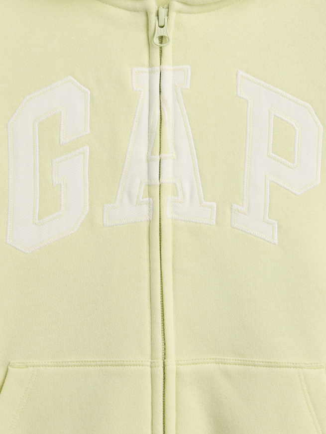 ヴィンテージソフト GAPロゴ ジップアップパーカー (キッズ)-4