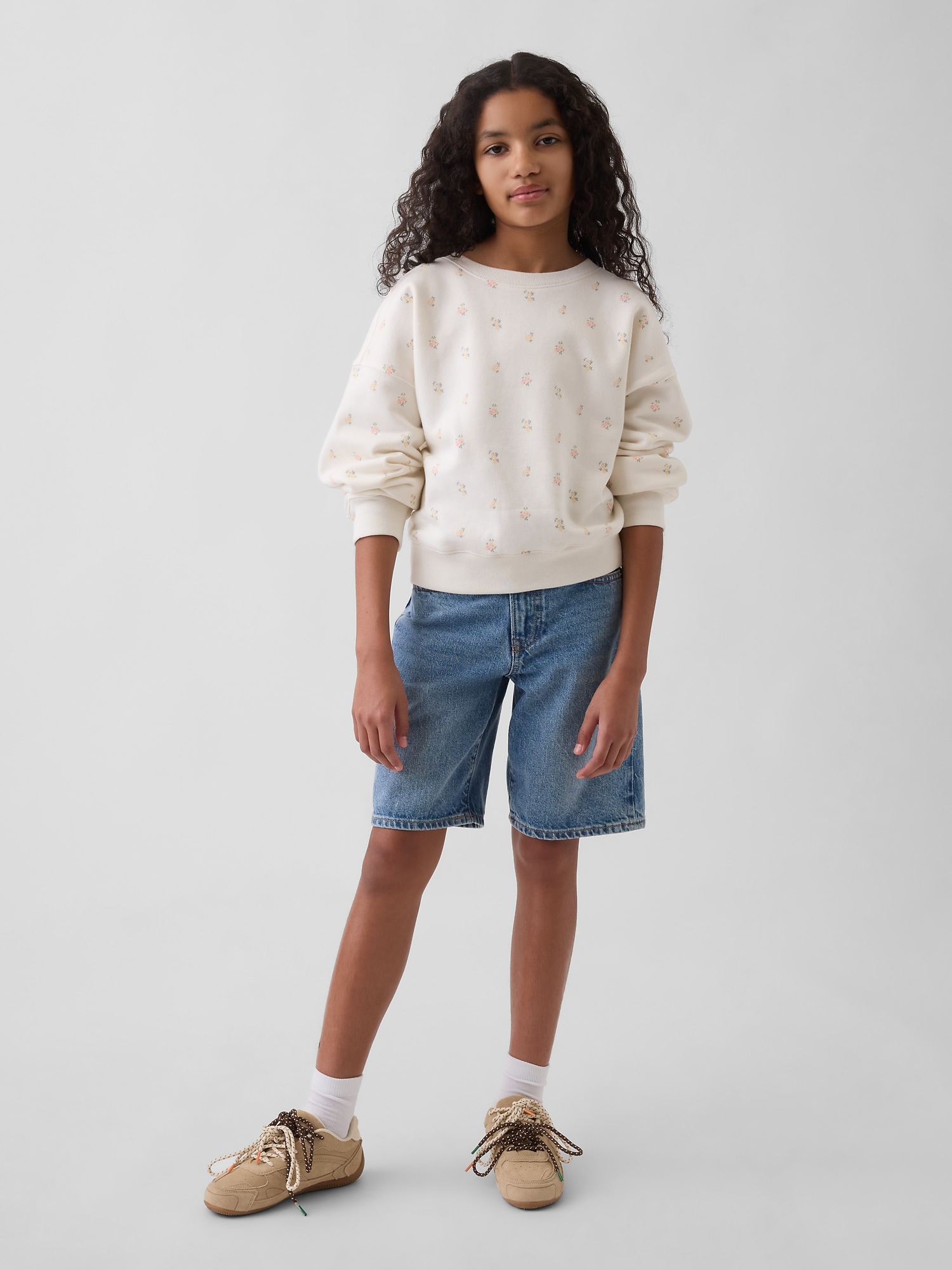 Kids VintageSoft Wedge Crewneck Sweatshirt | Gap