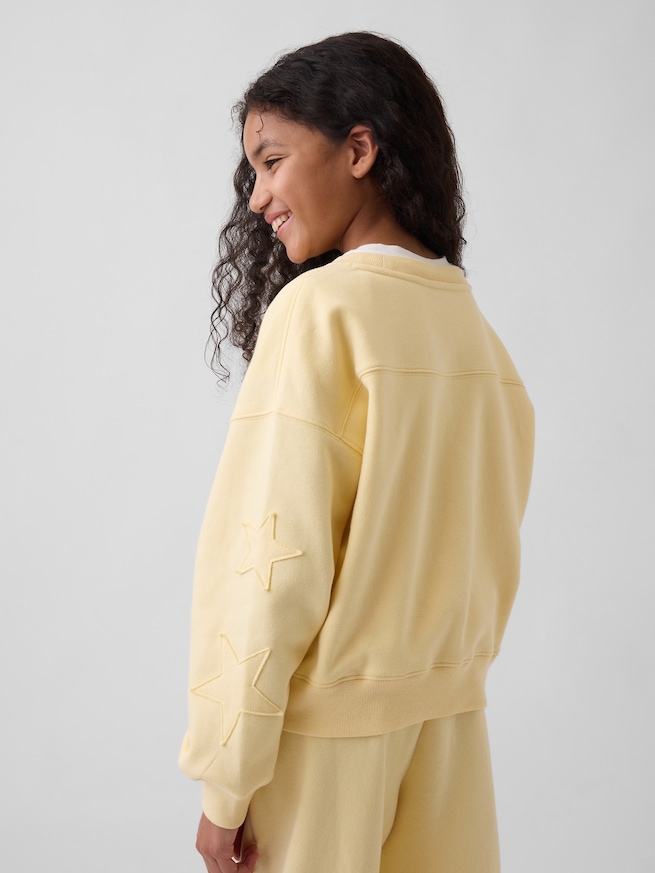 ヴィンテージソフト ウェッジ クルーネック スウェットシャツ (キッズ)-2