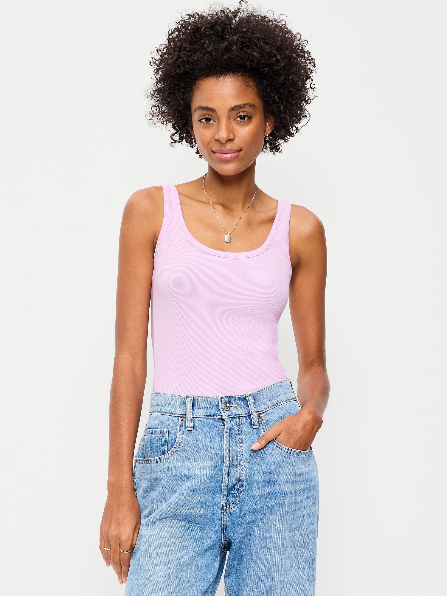 CAMISOLE PREMIÈRE COUCHE CÔTELÉE À ENCOLURE DÉGAGÉE