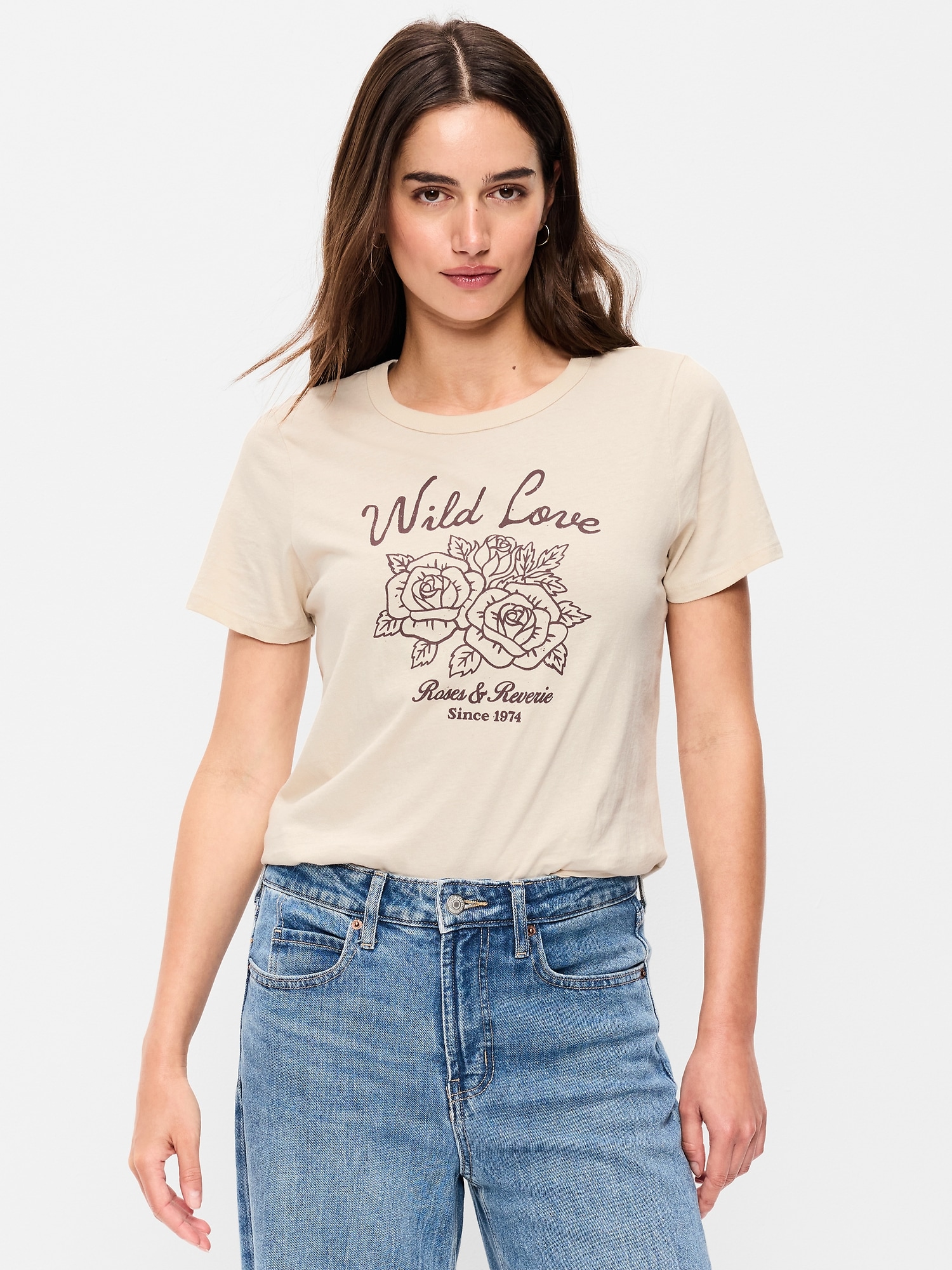 EveryWear Crew-Neck Graphic T-Shirt