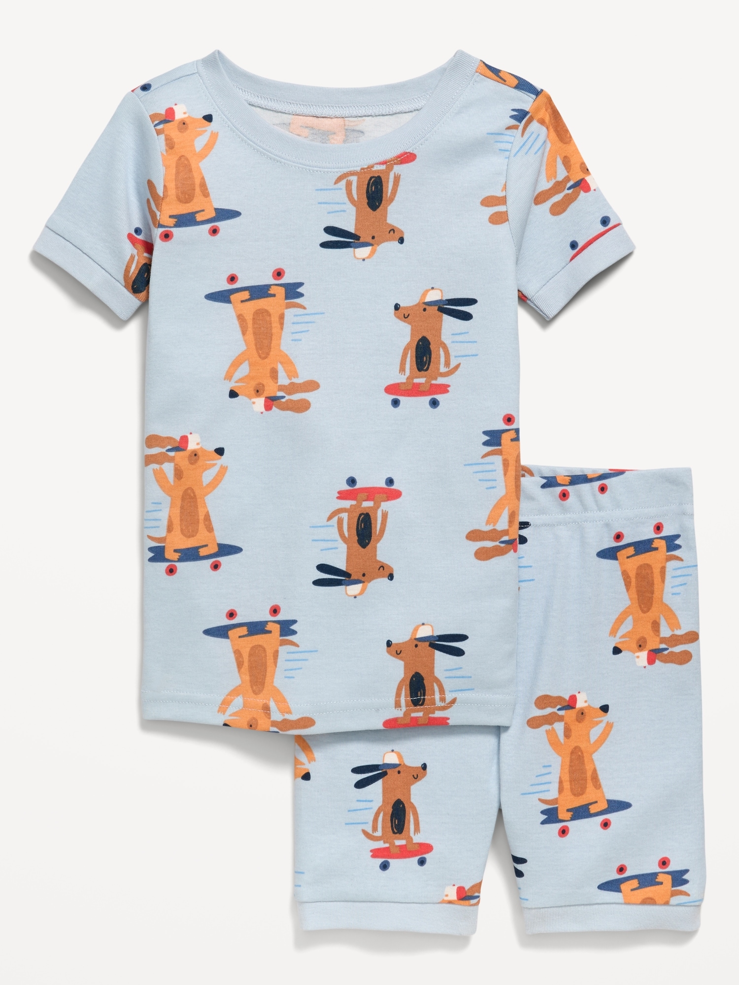 Printed Snug-Fit Pajama Set for Toddler & Baby
