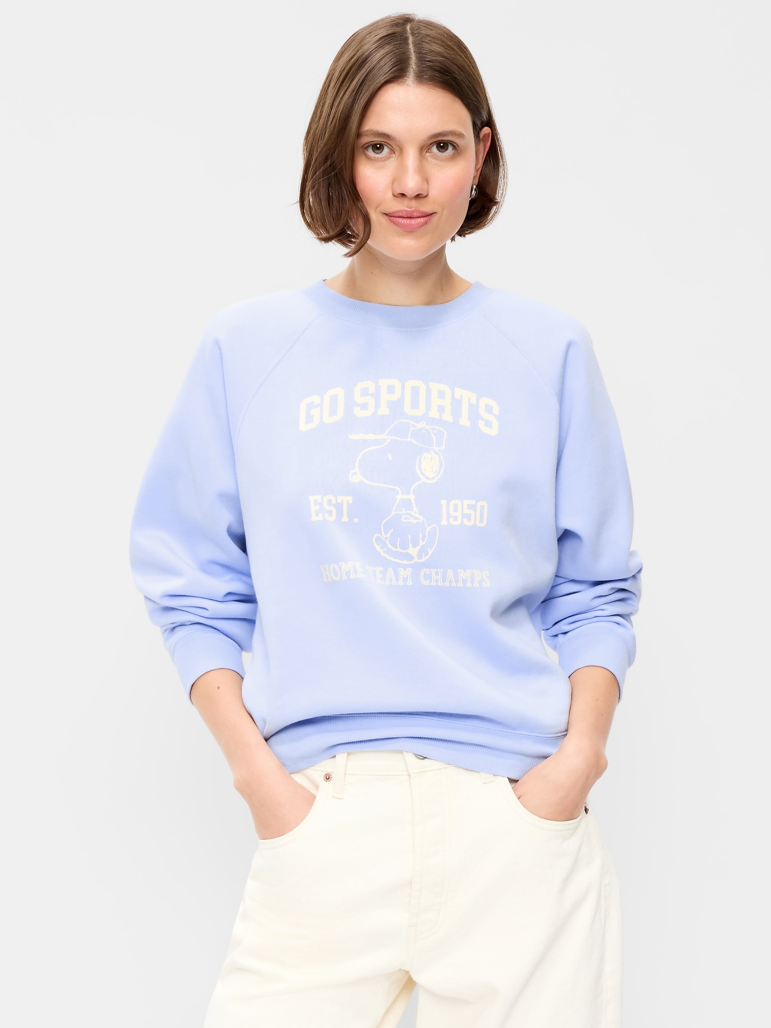 T-SHIRT SURDIMENSIONNÉ À MANCHES RAGLAN PEANUTS™