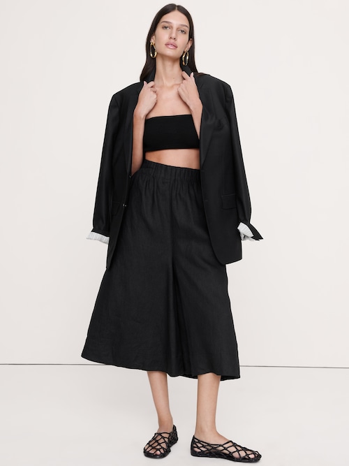 リネン キュロット