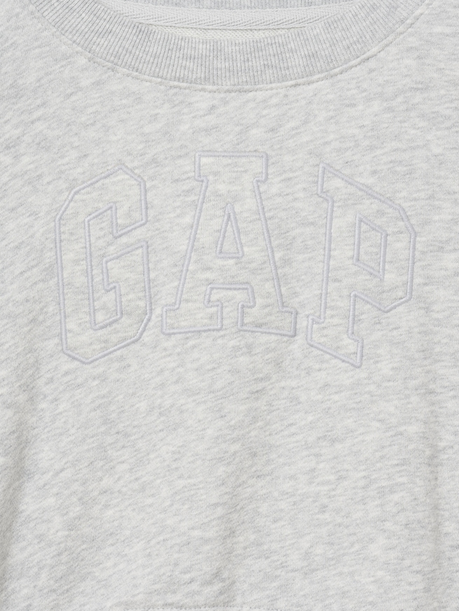 ヴィンテージソフト フレンチテリー クロップド GAPロゴ スウェットシャツ (キッズ)-1