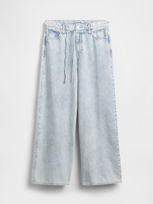 ミッドライズ ウルトラソフト バギー 細ベルトデニム