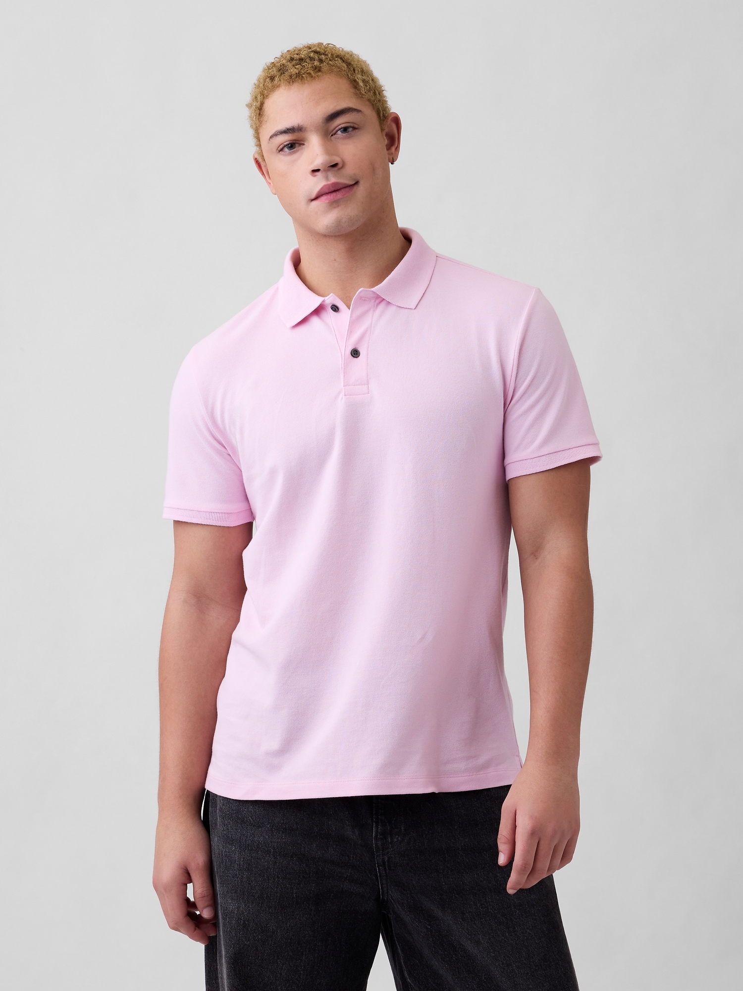 Stretch Pique Polo Shirt