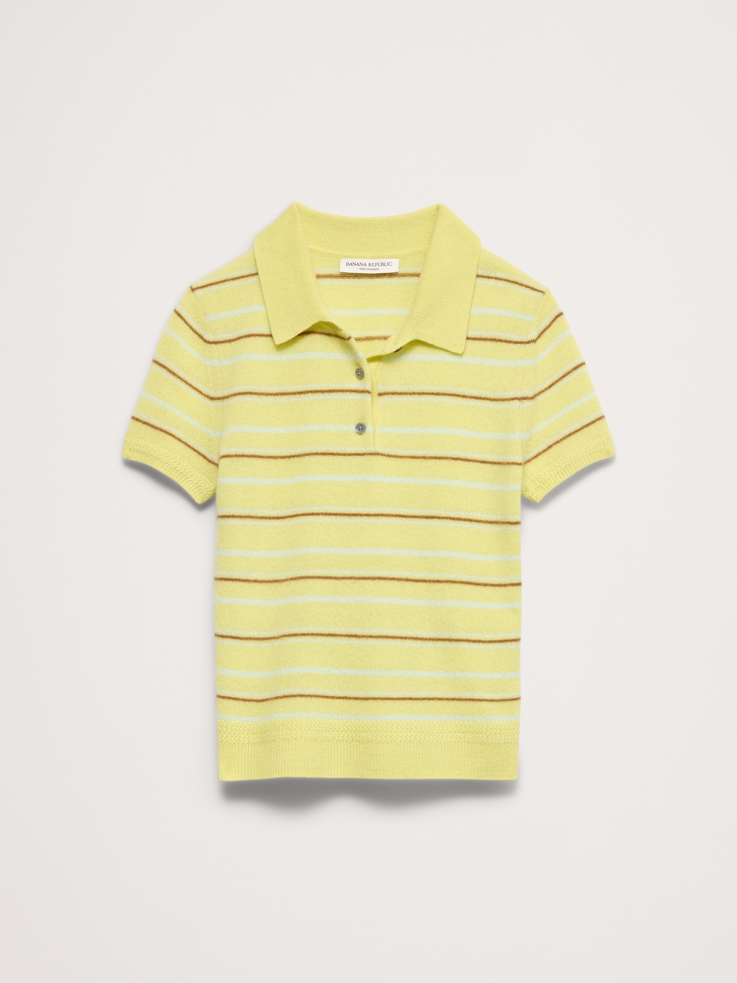 Lightweight Cashmere Short-Sleeve Sweater Polo