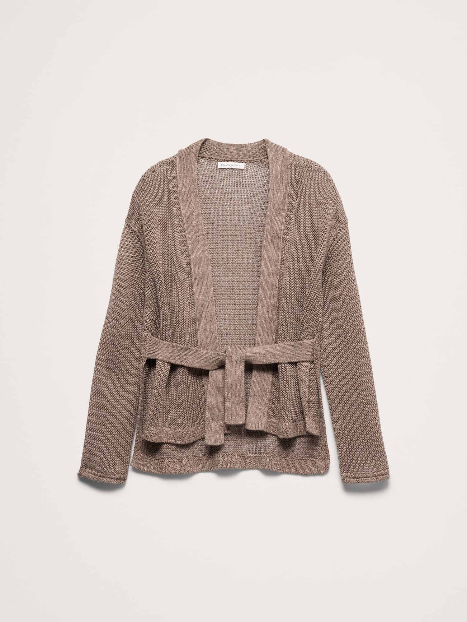 エアルーム リネン ラップ カーディガン-4