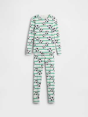 オーガニック ブラッシュドコットン パジャマセット (キッズ)